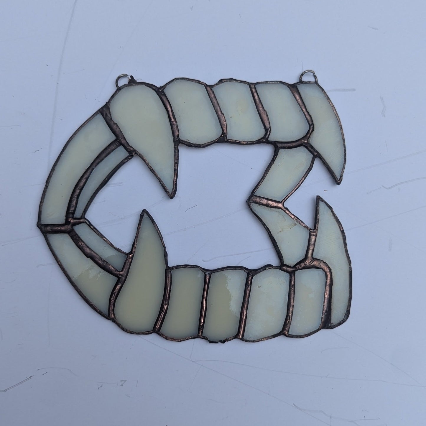 Vampire Fangs Stained Glass