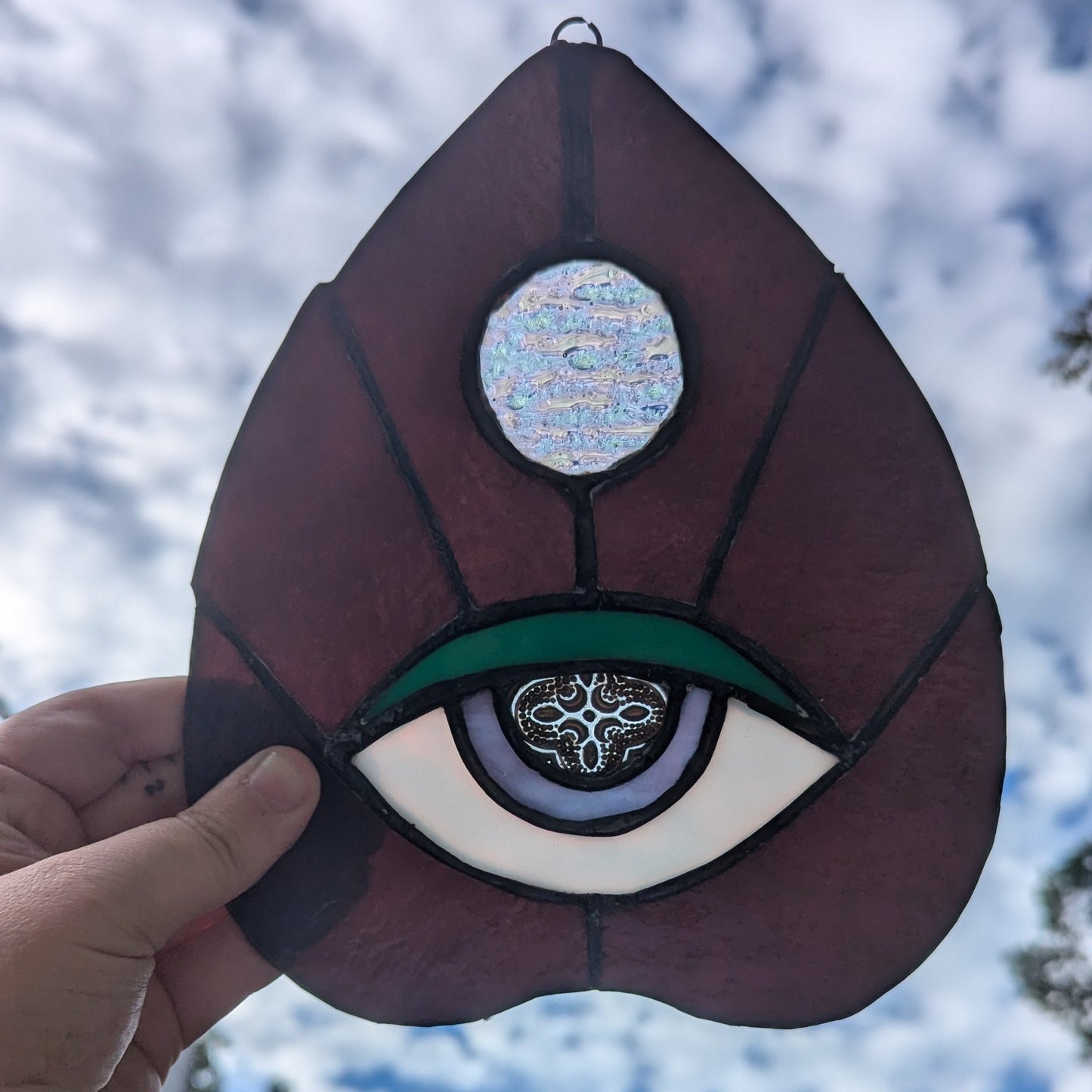 Ouija Planchette Stained Glass