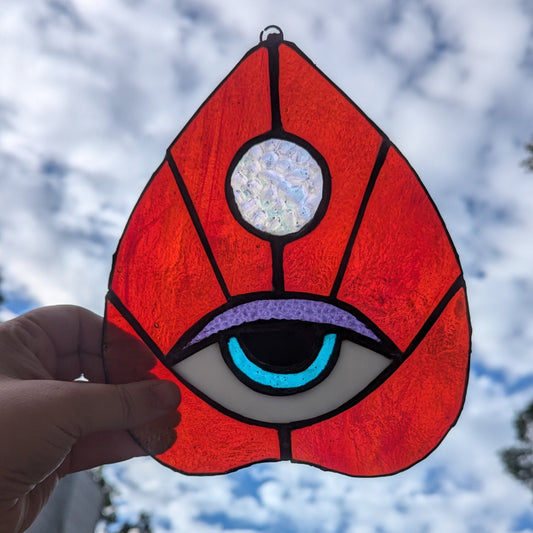 Ouija Planchette Stained Glass